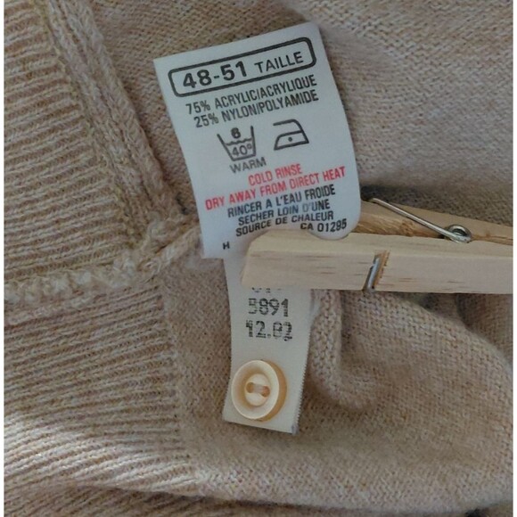 VTG ST MICHAEL SZ M DAD POLO STYLE KNIT SWEATER SHORT SLEEVES STRIPES BOWLING - Picture 4 of 4